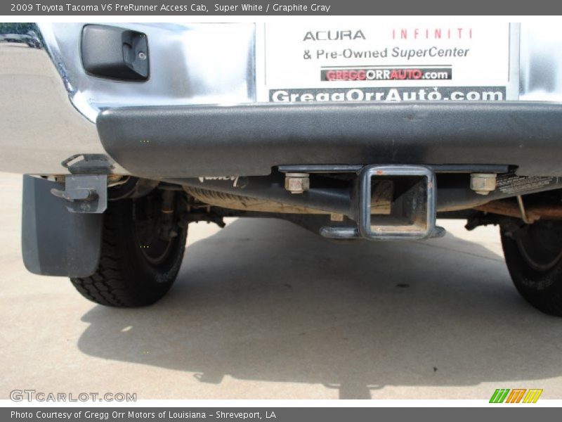 Super White / Graphite Gray 2009 Toyota Tacoma V6 PreRunner Access Cab