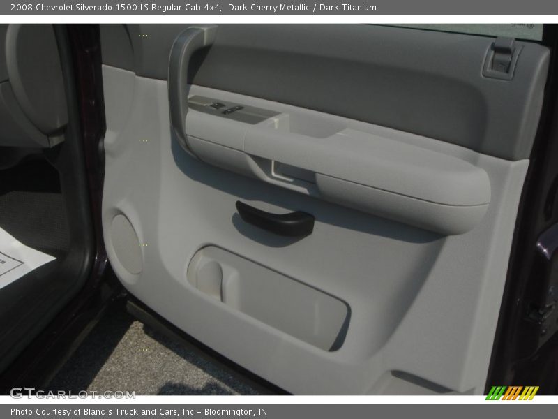 Dark Cherry Metallic / Dark Titanium 2008 Chevrolet Silverado 1500 LS Regular Cab 4x4