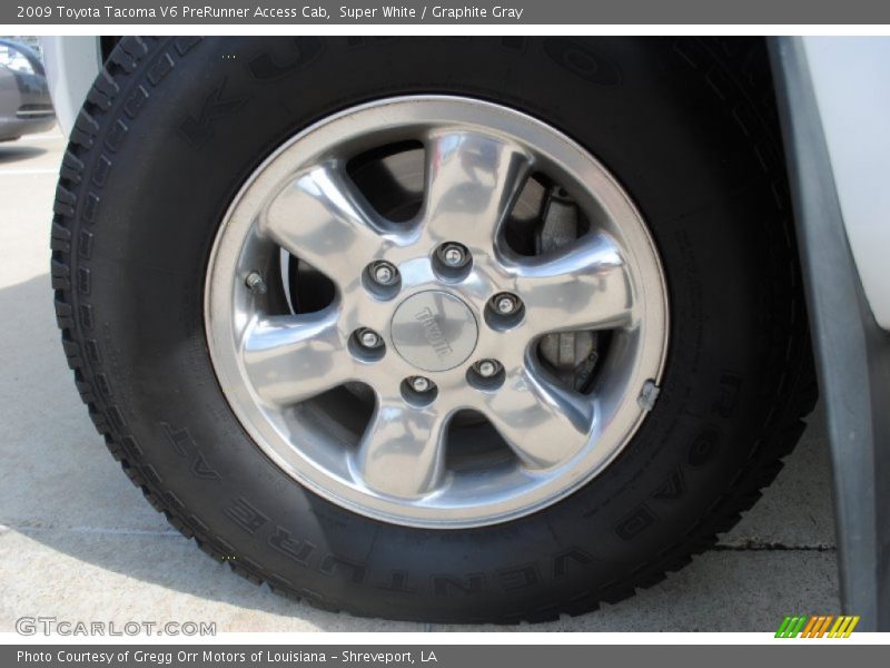 Super White / Graphite Gray 2009 Toyota Tacoma V6 PreRunner Access Cab
