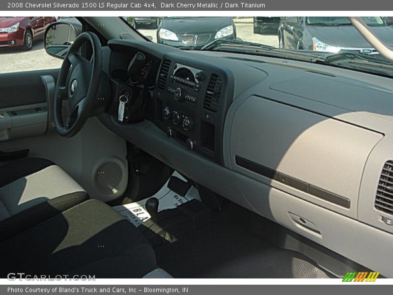 Dark Cherry Metallic / Dark Titanium 2008 Chevrolet Silverado 1500 LS Regular Cab 4x4