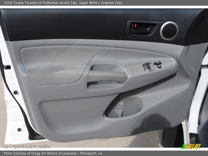 Super White / Graphite Gray 2009 Toyota Tacoma V6 PreRunner Access Cab
