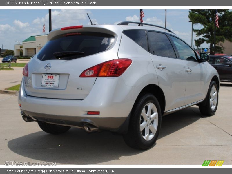 Brilliant Silver Metallic / Black 2010 Nissan Murano SL