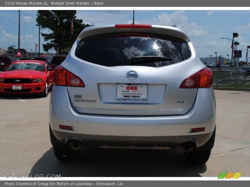 Brilliant Silver Metallic / Black 2010 Nissan Murano SL