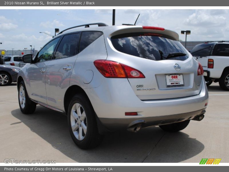 Brilliant Silver Metallic / Black 2010 Nissan Murano SL