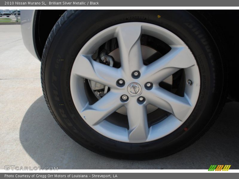 Brilliant Silver Metallic / Black 2010 Nissan Murano SL