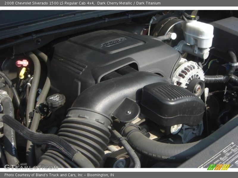 Dark Cherry Metallic / Dark Titanium 2008 Chevrolet Silverado 1500 LS Regular Cab 4x4