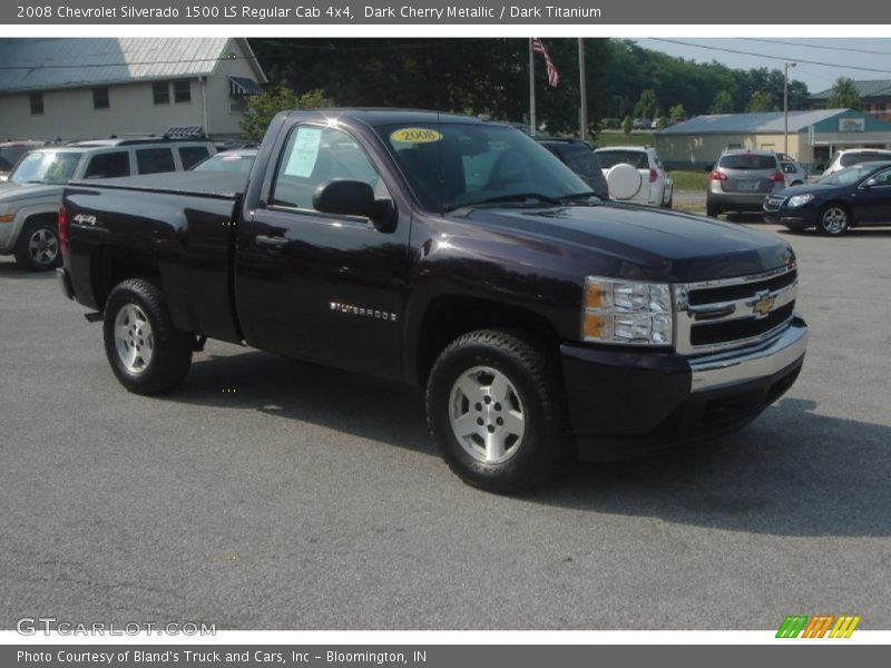 Dark Cherry Metallic / Dark Titanium 2008 Chevrolet Silverado 1500 LS Regular Cab 4x4