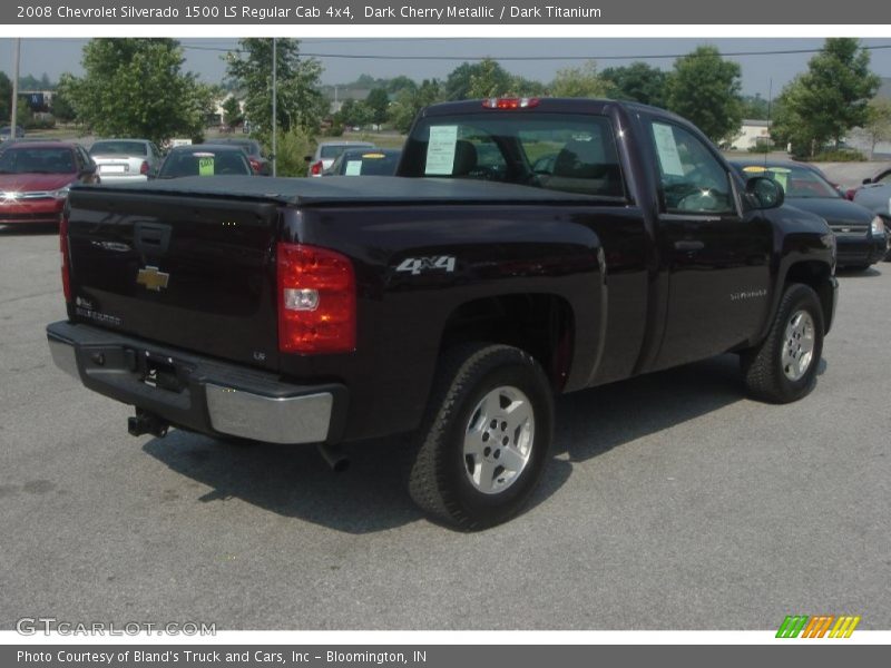 Dark Cherry Metallic / Dark Titanium 2008 Chevrolet Silverado 1500 LS Regular Cab 4x4