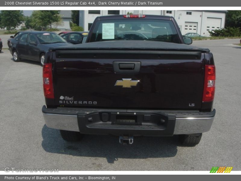 Dark Cherry Metallic / Dark Titanium 2008 Chevrolet Silverado 1500 LS Regular Cab 4x4