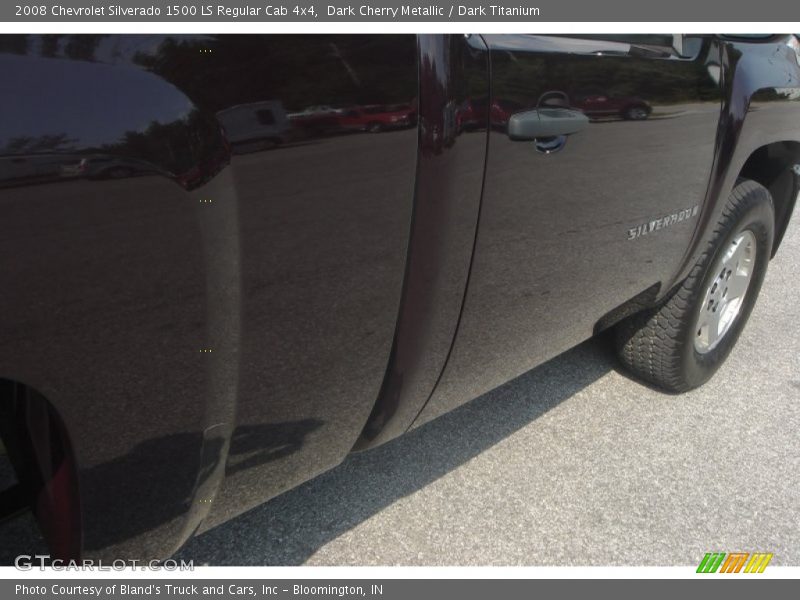 Dark Cherry Metallic / Dark Titanium 2008 Chevrolet Silverado 1500 LS Regular Cab 4x4