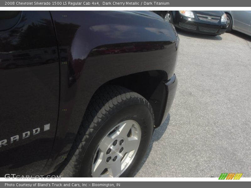 Dark Cherry Metallic / Dark Titanium 2008 Chevrolet Silverado 1500 LS Regular Cab 4x4