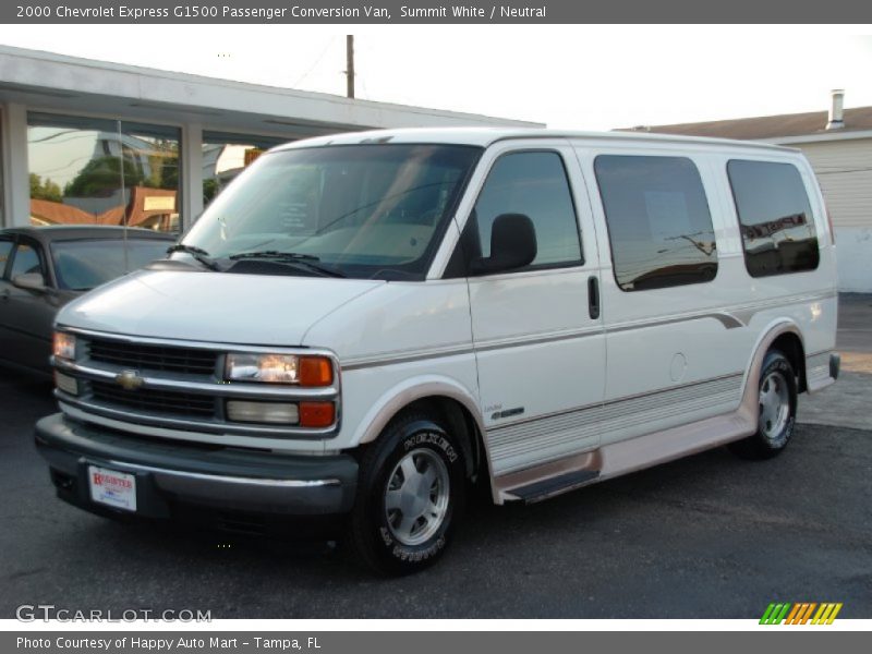 Summit White / Neutral 2000 Chevrolet Express G1500 Passenger Conversion Van
