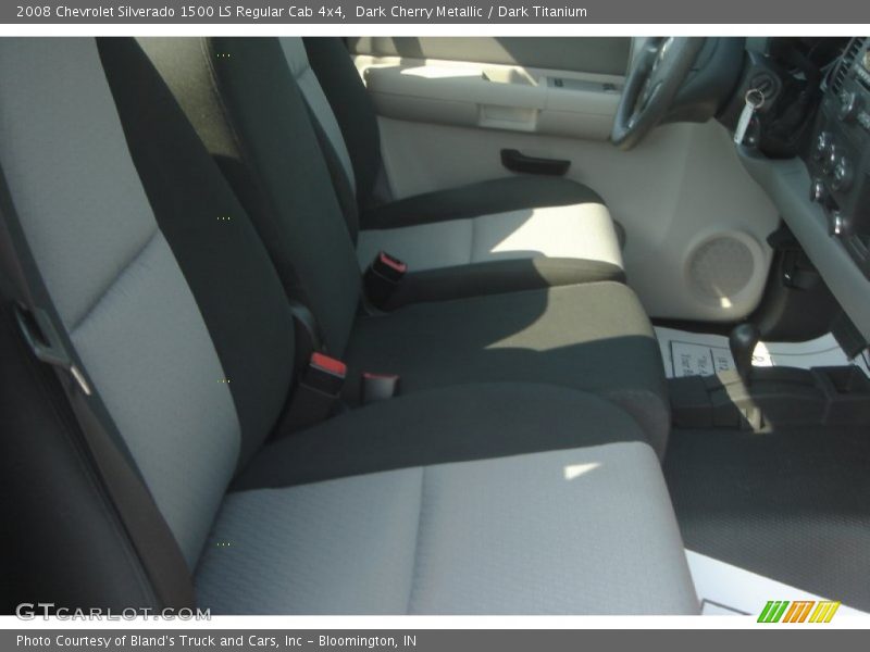 Dark Cherry Metallic / Dark Titanium 2008 Chevrolet Silverado 1500 LS Regular Cab 4x4