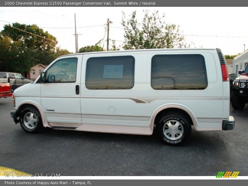 Summit White / Neutral 2000 Chevrolet Express G1500 Passenger Conversion Van