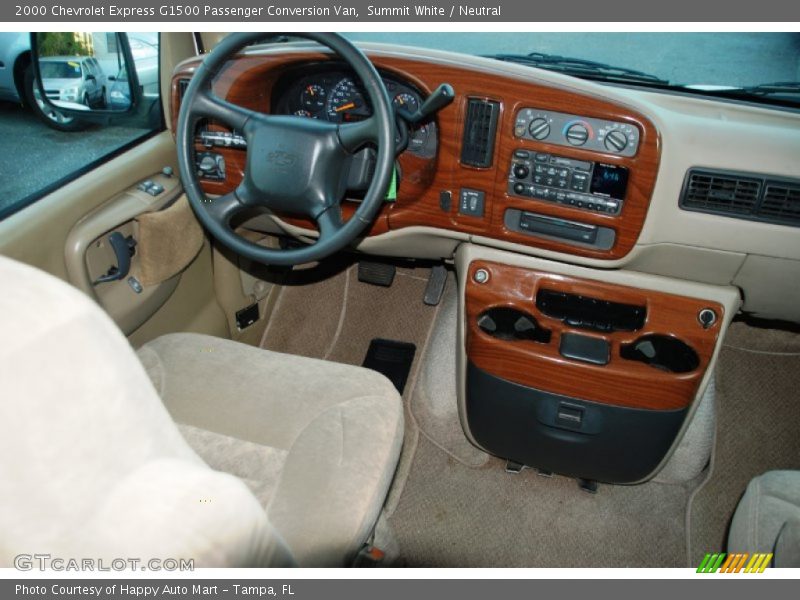 Summit White / Neutral 2000 Chevrolet Express G1500 Passenger Conversion Van