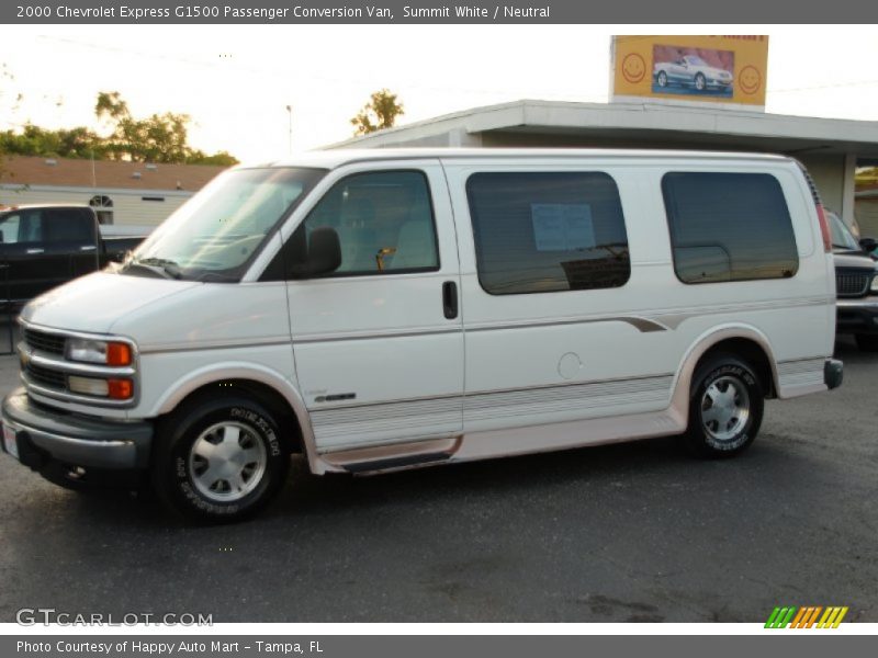 Summit White / Neutral 2000 Chevrolet Express G1500 Passenger Conversion Van