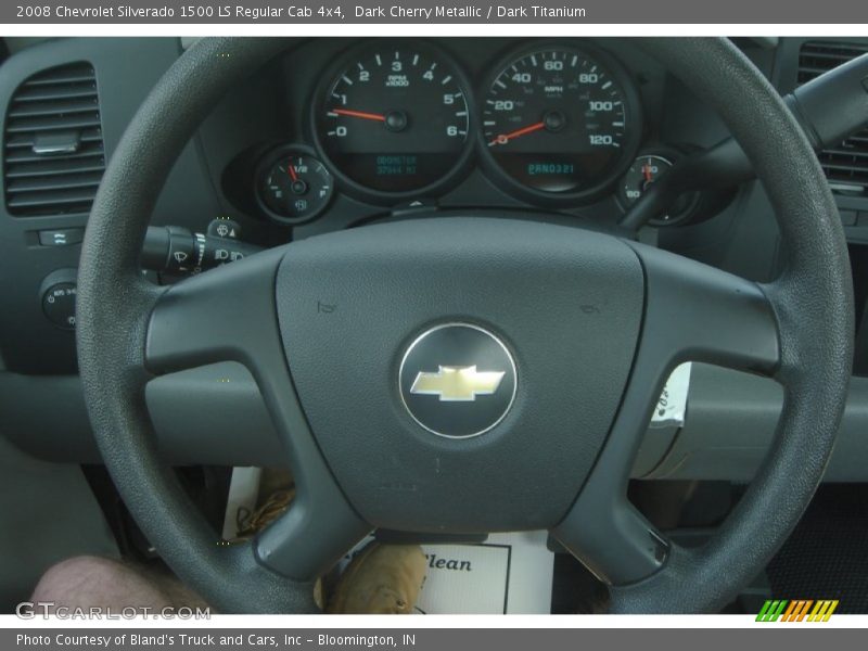 Dark Cherry Metallic / Dark Titanium 2008 Chevrolet Silverado 1500 LS Regular Cab 4x4