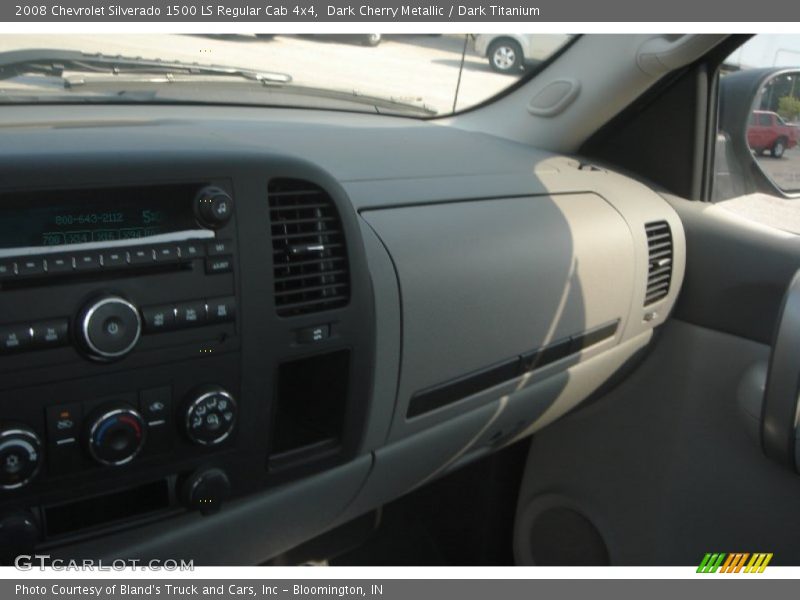 Dark Cherry Metallic / Dark Titanium 2008 Chevrolet Silverado 1500 LS Regular Cab 4x4