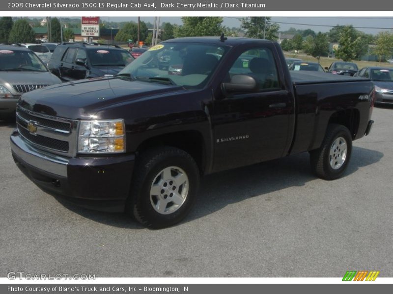 Dark Cherry Metallic / Dark Titanium 2008 Chevrolet Silverado 1500 LS Regular Cab 4x4