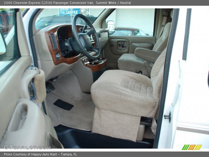 Summit White / Neutral 2000 Chevrolet Express G1500 Passenger Conversion Van