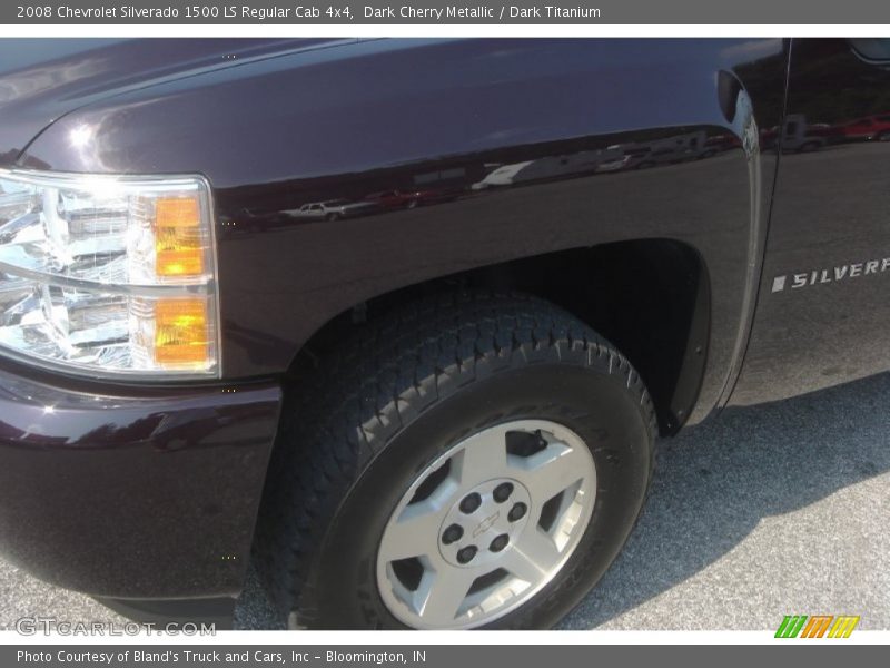 Dark Cherry Metallic / Dark Titanium 2008 Chevrolet Silverado 1500 LS Regular Cab 4x4
