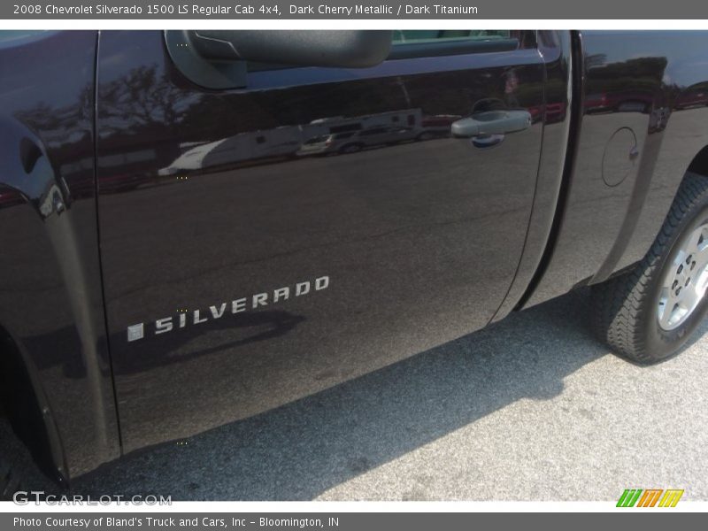 Dark Cherry Metallic / Dark Titanium 2008 Chevrolet Silverado 1500 LS Regular Cab 4x4