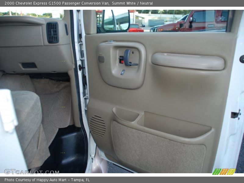 Summit White / Neutral 2000 Chevrolet Express G1500 Passenger Conversion Van