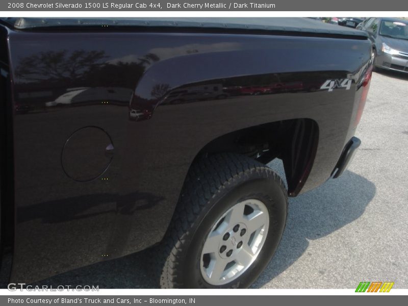Dark Cherry Metallic / Dark Titanium 2008 Chevrolet Silverado 1500 LS Regular Cab 4x4