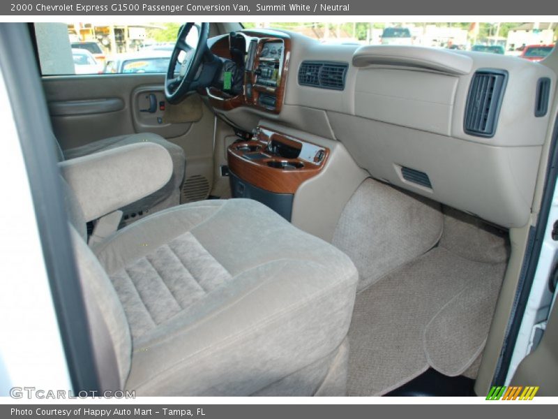 Summit White / Neutral 2000 Chevrolet Express G1500 Passenger Conversion Van