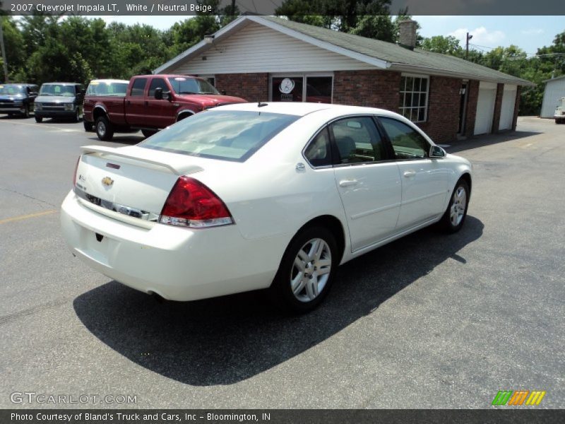 White / Neutral Beige 2007 Chevrolet Impala LT