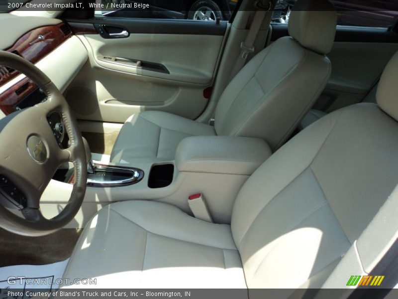 White / Neutral Beige 2007 Chevrolet Impala LT