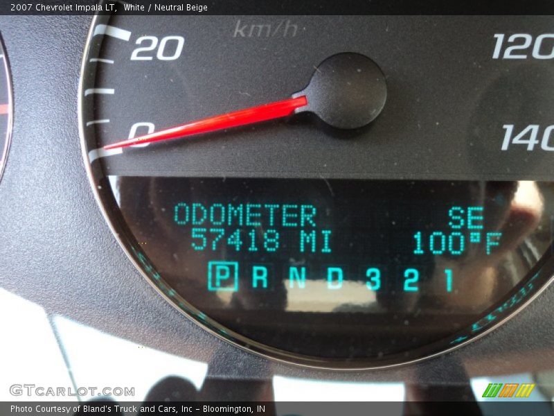 White / Neutral Beige 2007 Chevrolet Impala LT