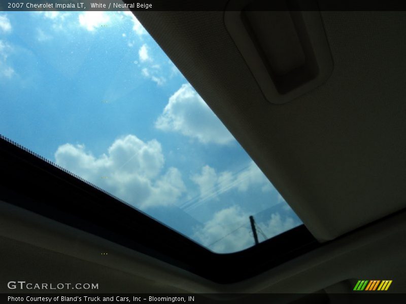 White / Neutral Beige 2007 Chevrolet Impala LT