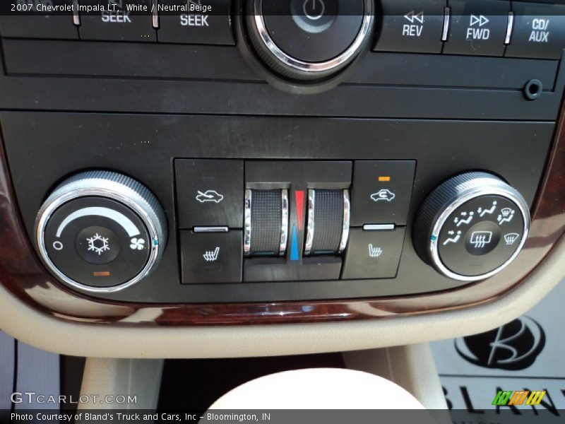White / Neutral Beige 2007 Chevrolet Impala LT