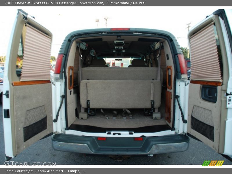 Summit White / Neutral 2000 Chevrolet Express G1500 Passenger Conversion Van