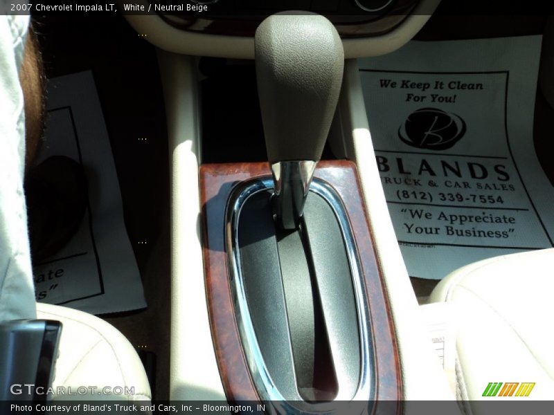White / Neutral Beige 2007 Chevrolet Impala LT