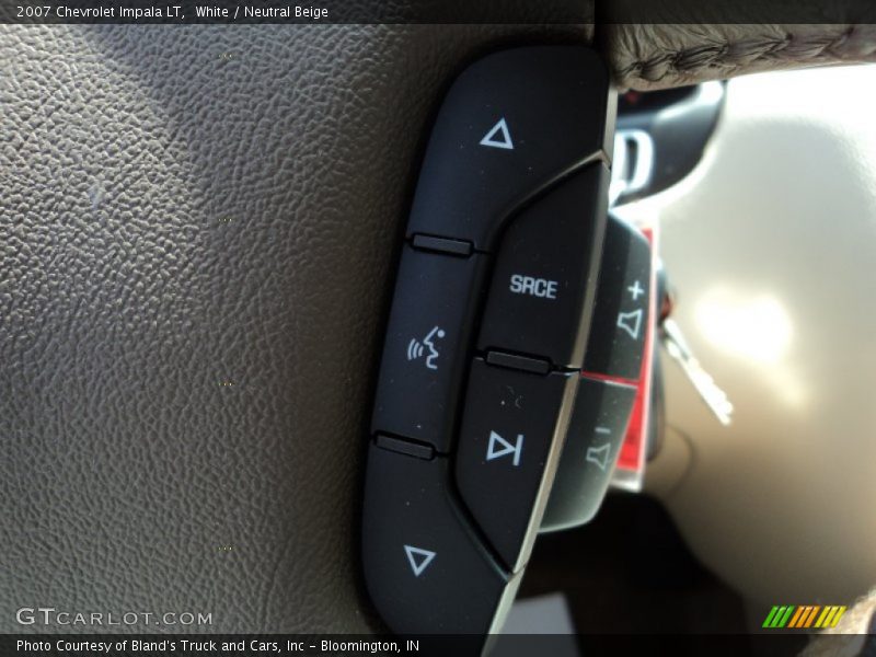 White / Neutral Beige 2007 Chevrolet Impala LT