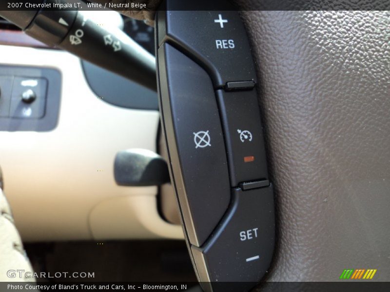 White / Neutral Beige 2007 Chevrolet Impala LT