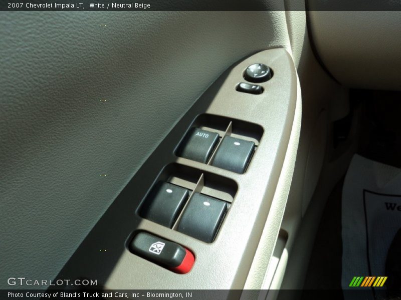 White / Neutral Beige 2007 Chevrolet Impala LT