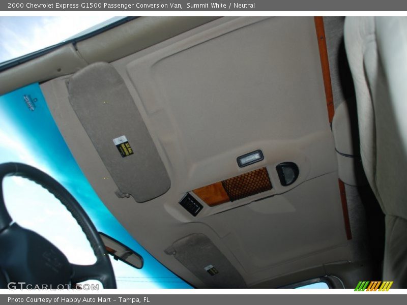Summit White / Neutral 2000 Chevrolet Express G1500 Passenger Conversion Van