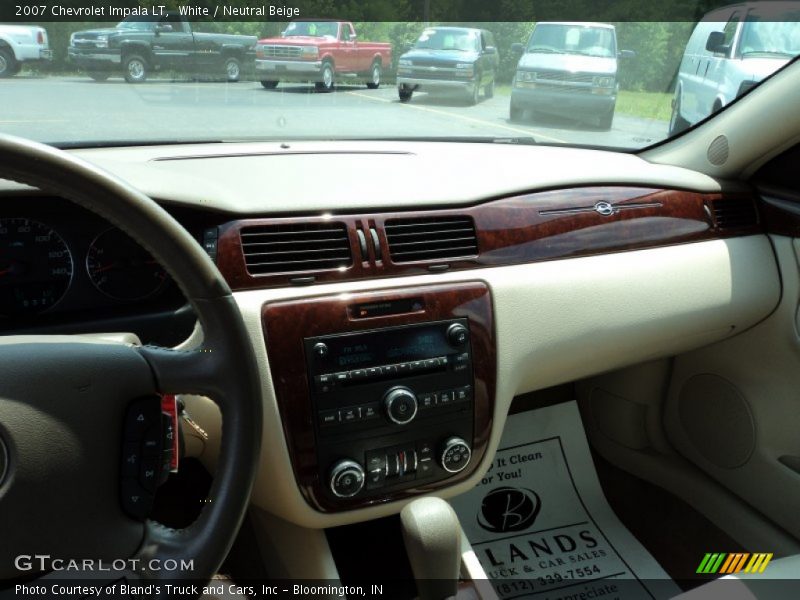 White / Neutral Beige 2007 Chevrolet Impala LT