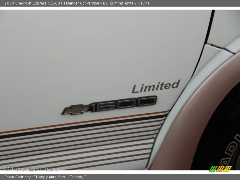 Summit White / Neutral 2000 Chevrolet Express G1500 Passenger Conversion Van