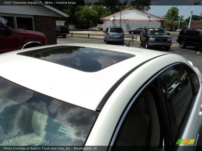 White / Neutral Beige 2007 Chevrolet Impala LT