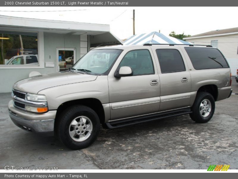Light Pewter Metallic / Tan/Neutral 2003 Chevrolet Suburban 1500 LT
