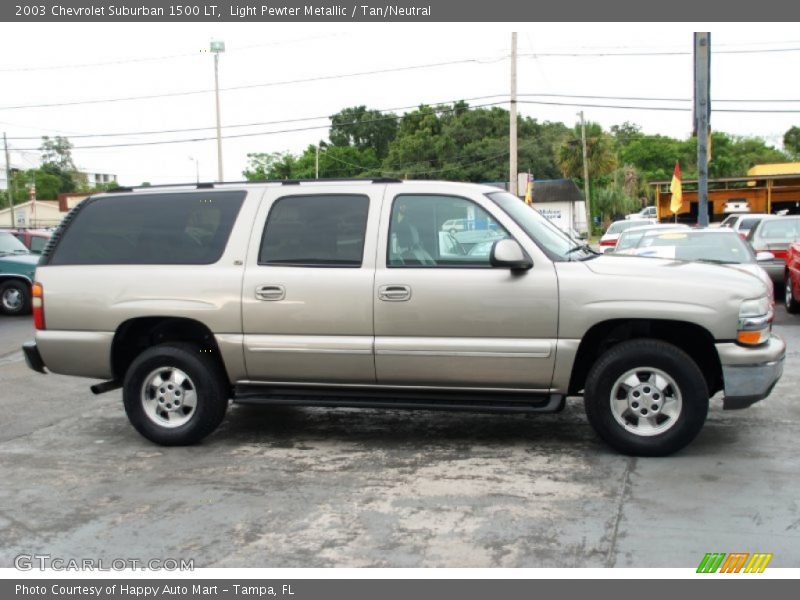 Light Pewter Metallic / Tan/Neutral 2003 Chevrolet Suburban 1500 LT