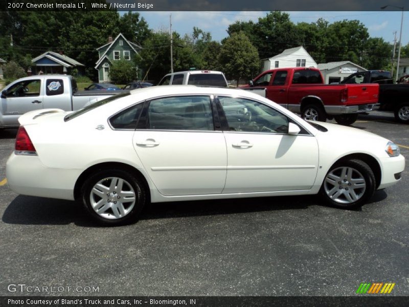 White / Neutral Beige 2007 Chevrolet Impala LT