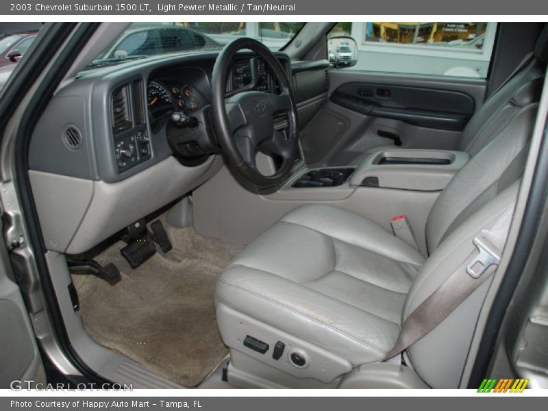 Light Pewter Metallic / Tan/Neutral 2003 Chevrolet Suburban 1500 LT