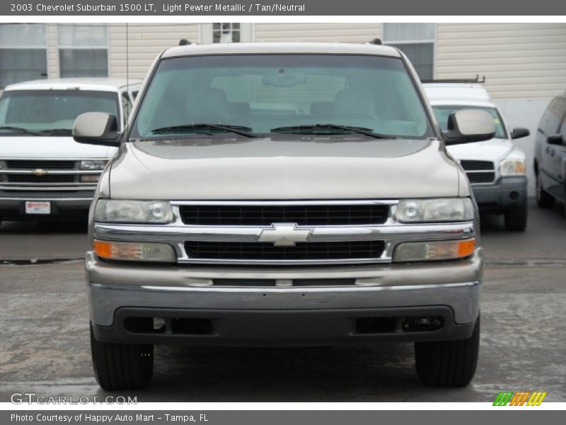Light Pewter Metallic / Tan/Neutral 2003 Chevrolet Suburban 1500 LT