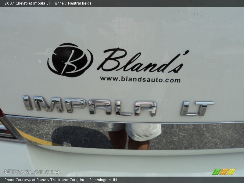 White / Neutral Beige 2007 Chevrolet Impala LT