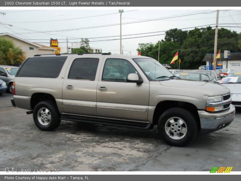 Light Pewter Metallic / Tan/Neutral 2003 Chevrolet Suburban 1500 LT